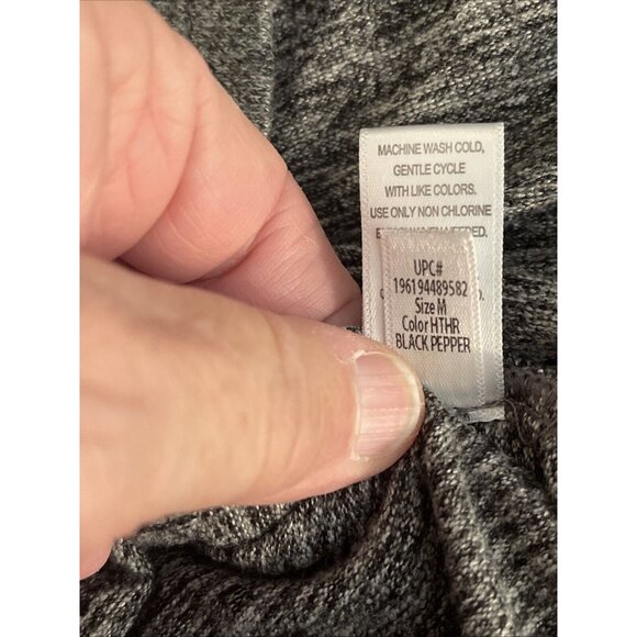 Cuddl Duds Cardigan Sweater Women’s Size M Gray Black PepperComfy Casual Leisure - Picture 14 of 16